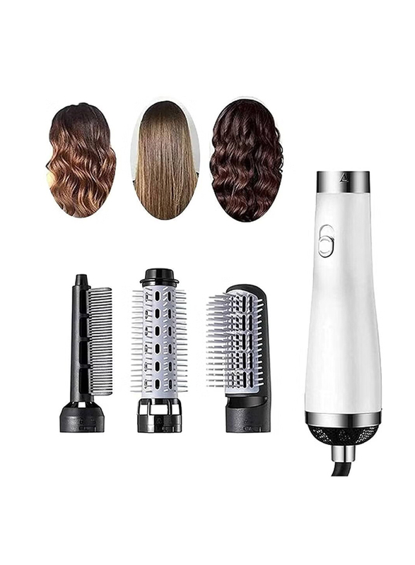 3 in 1 Hair Straightener Brush, White