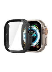 Zoomee High Quality Protective New Designed Case Cover for Apple Watch Ultra 49mm, Clear/Black