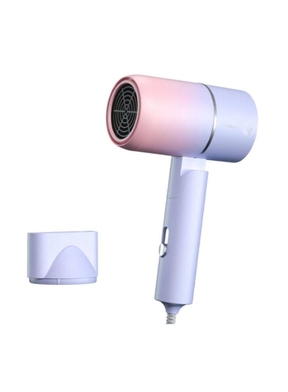 Gennext Folding Hair Dryer Hot Air Negative Ion Hair Care Portable Handle Adjustment Hair Styles Tools, Multicolour