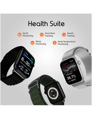 Newly Launched Large 2.05 Inch Display Smartwatch, Always On Display Wireless Charging Rotating Crown With Bluetooth Calling, Green