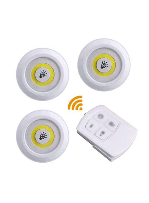 

Gennext Wireless Remote Controlled LED Lights, 3 Pieces, White