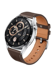 Gennext Replacement Genuine Leather Sport Strap for Huawei Watch GT2 Pro/Huawei GT4 46mm, Brown