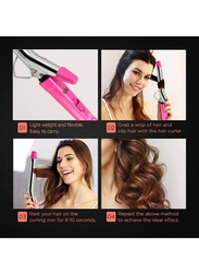 Gennext Hair Curloring Iron, SHC-3002, Silver/Pink