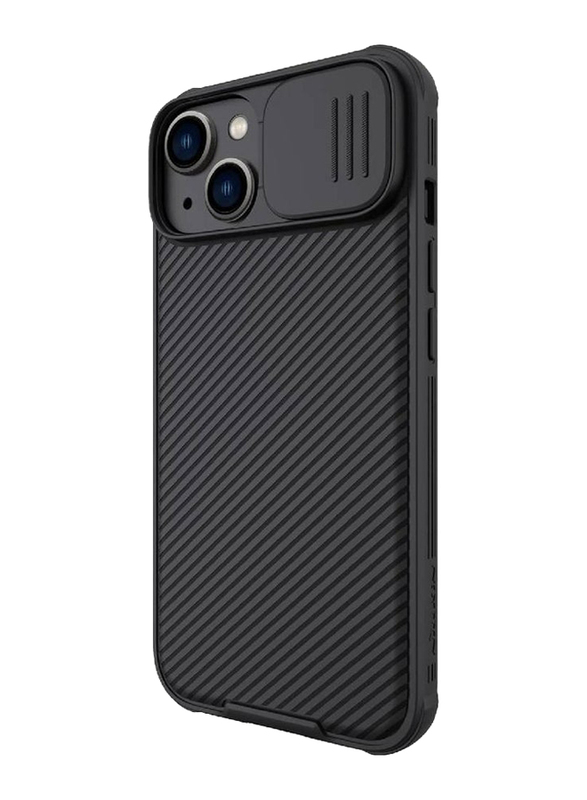 Nillkin Apple iPhone 14 Camshield Silky Liquid Silicone Protection Mobile Phone Case Cover, Black