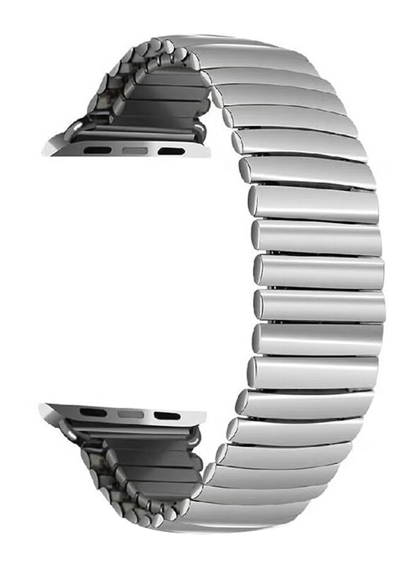 

Gennext Stainless Steel Replacement Band Metal Expansion Watchband for Apple Watch 42/44/45/49mm, Silver