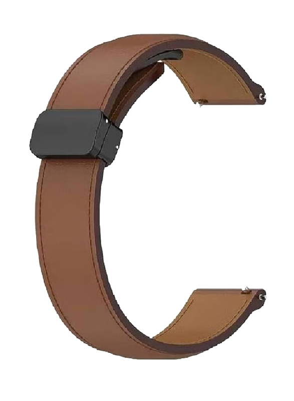 Gennext Replacement Folding Buckle Magnetic Strap For Huawei Watch GT2 Pro/Huawei GT4 46mm/watch 4 Pro/watch 4/watch Ultimate/Huawei GT3 46mm/Watch 3/Watch 3 Pro/GT3 Pro/GT/GT 2, Brown