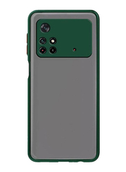 Gennext Poco M4 Pro 5G Silicone Bumper Shockproof Matte Translucent Back Mobile Phone Case Cover, Green
