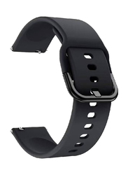 Gennext Silicone Quick Release Watch Strap for Samsung Galaxy Watch 3 45mm/46mm/22mm Sport, Black