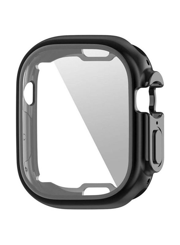 Zoomee Protective Anti-Scratch Case with Screen Protector for Apple Watch Ultra 49mm, Black