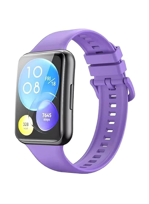 Gennext Silicone Replacement Band for Huawei Fit 2 Watch, Purple