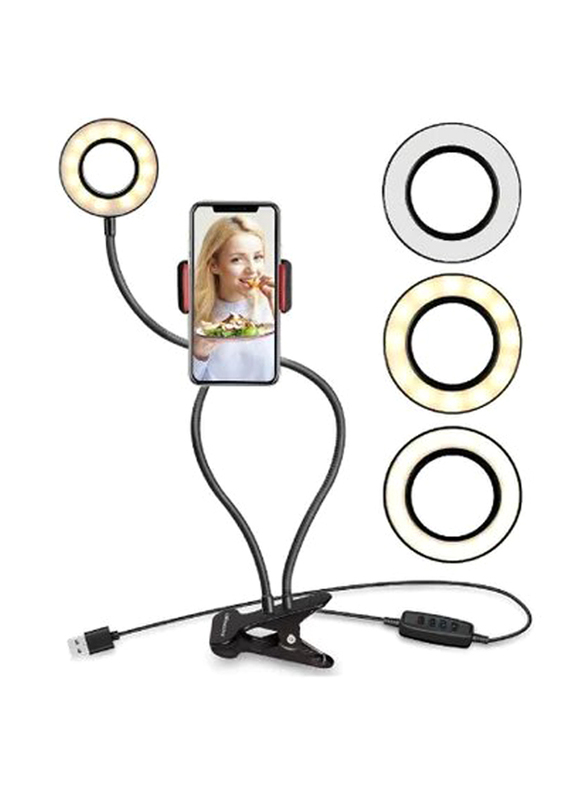 Selfie Ring Light Stand for Live Stream, Black