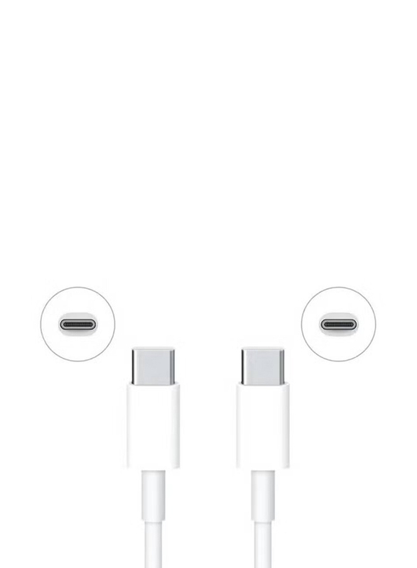 Gennext One Size USB Type-C Charging Cable, USB Type-C To Type-C for Suitable Devices, White