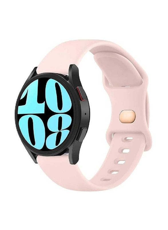 Gennext Adjustable Quick Release Silicone Replacement Band for Samsung Galaxy Watch 4/4 Classic/5/5 Pro, 6/6 Classic, Pink