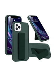 Gennext Apple iPhone 14 Pro Max Foldable Silicone Magnetic Finger Strap & Hand Grip Mobile Phone Back Case Cover, Green