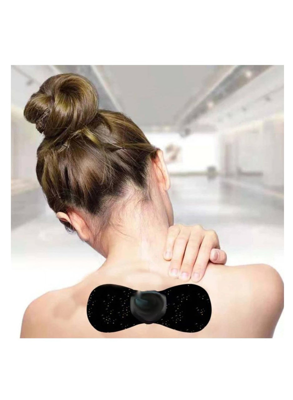 Gennext EMS Pad Electrical Pulse Massager Tens Massage Paste Portable Mini Health Body, Black