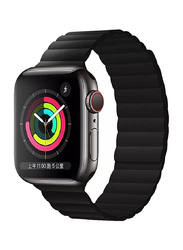 Gennext Replacement Adjustable Magnetic Strap Compatible for Apple Watch Series 8/7/SE/6/5/4/3/2/1/45mm/44mm/42mm/Ultra 49mm, Black