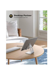 Gennext 4-13-Inch Desktop Adjustable Cradle Dock for Apple Smartphones and Tablets, Silver