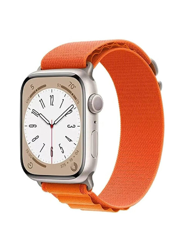 

Zoomee Replacement Nylon Loop Strap for Apple Watch Series 8/8 Ultra, Orange