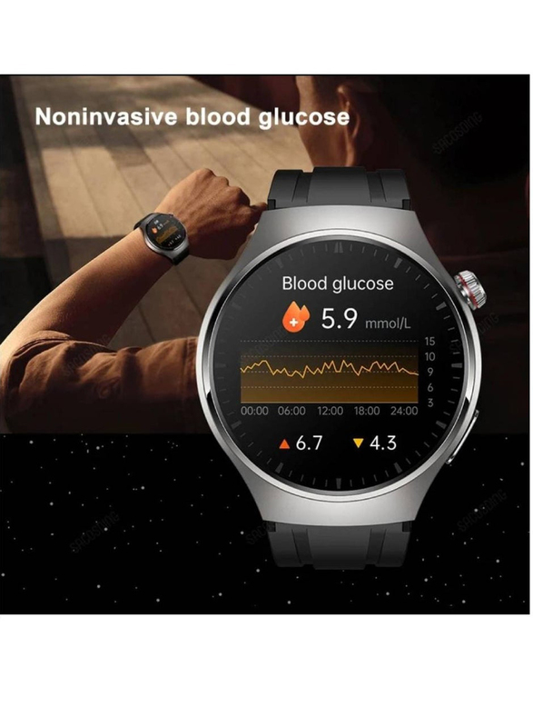 Split Screen Fitness Tracker Smartwatch with Heart Rate Blood Pressure Sleep Monitoring Bluetooth Call IP67 Waterproof, Black