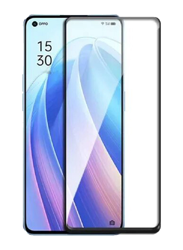 OPPO Reno7 SE 5g 9H Full Coverage Tempered Glass Screen Protector, Black/Clear