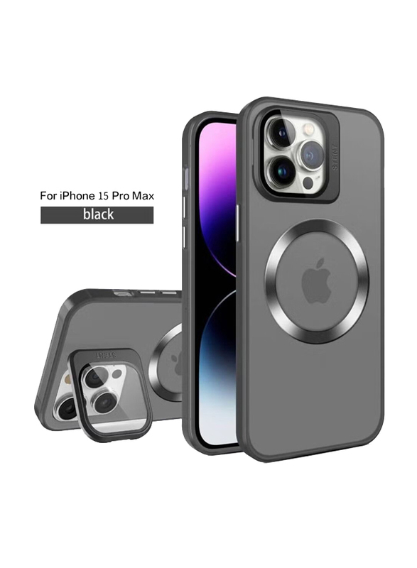 Apple iPhone 15 Pro Max Protective New Design Scratch-Resistant Camera Protection Mobile Phone Case Cover, Black