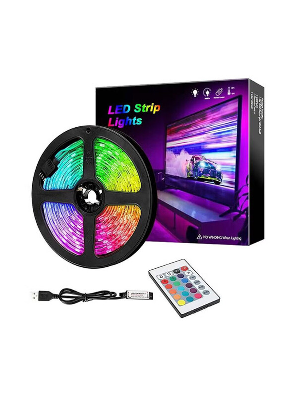 

Gennext 60 LED USB TV Backlight Strip with 2835 RGB LED Strip Kit, Waterproof IP65, Wireless Remote Controller for TV/PC/Laptop Bias Lighting, Multico