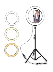 Gennext 12-inch Ring Light with Tripod, Black