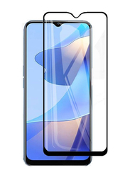 OPPO A57 9H Full Coverage Tempered Glass Screen Protector, Clear/Black