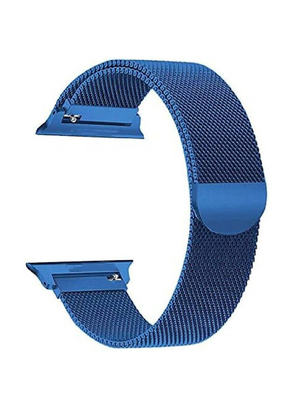 

Gennext Stainless Steel Milanese Loop Band for Apple Watch 42/44/45/49mm, Blue