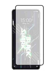 Zoomee Xiaomi Black Shark 5 9H Anti Scratch Tempered Glass Screen Protector, Clear/Black
