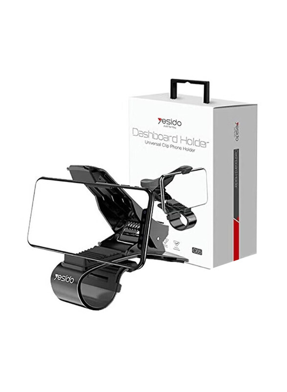 

Yesido C65 Dashboard ABS Clip Mobile Car Phone Stand Holder, Black