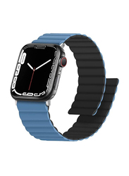 Gennext Magnetic Band for Apple Watch 45mm 44mm 42mm/49mm, Black/Blue