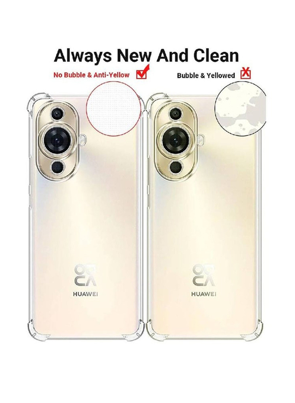 Huawei Nova 11 Soft TPU Transparent Back Protective Case Cover, Clear