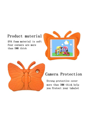 Apple iPad Air 9.7" Kids EVA Butterfly Stand Light Weight Tablet Case Cover, Orange