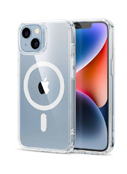 Gennext Apple iPhone 14 Plus Scratch-Resistant Back Case Cover Supports Magnetic Wireless Charging, Clear