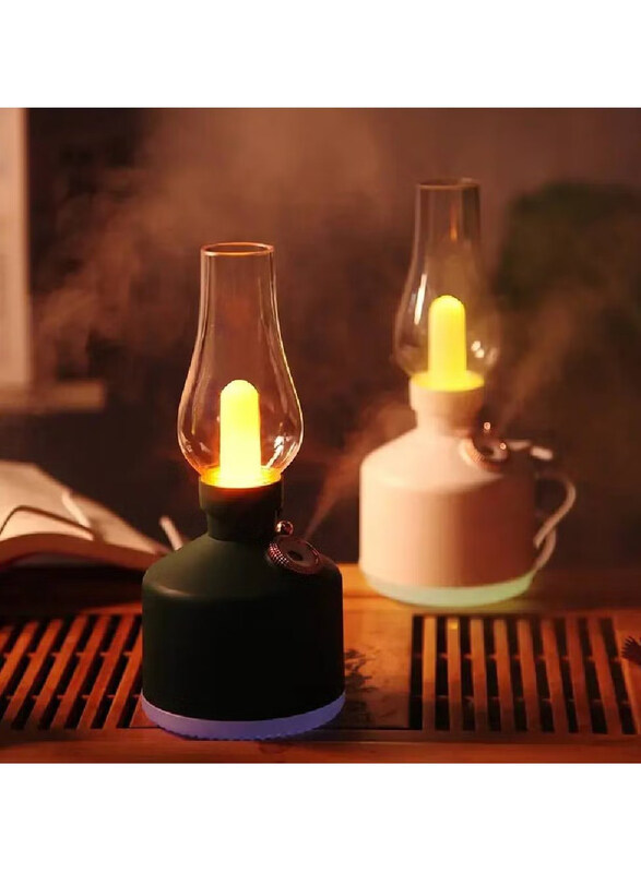 Cool Mist Aromatherapy Humidifier with Dimming Night Light, 280ml, Green