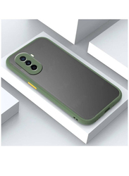 Huawei Nova Y70 Protective Matte Bumper Shockproof Matte Mobile Phone Back Case Cover, Green