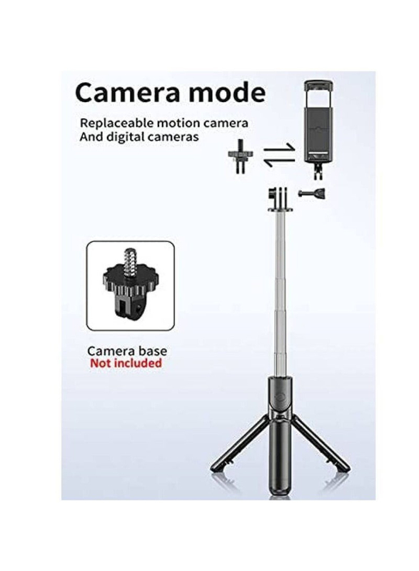 Gennext Smartphones & Camera Mini Selfie Stick, Silver/Black