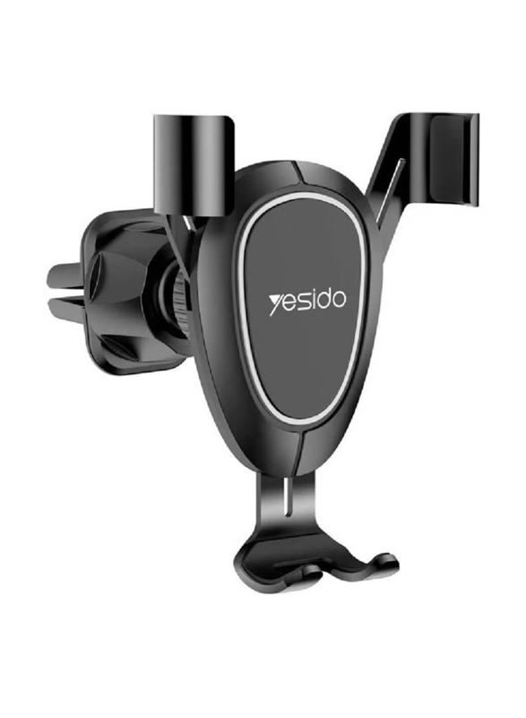 Yesido C73 Vertical & Horizontal Gravity Car Mount Holder for iPhone 11/11 Pro/11 Pro Max/Xs/X/XR/6S/7/Plus/8/All Samsung Mobiles/All Xiaomi Mobiles, Black