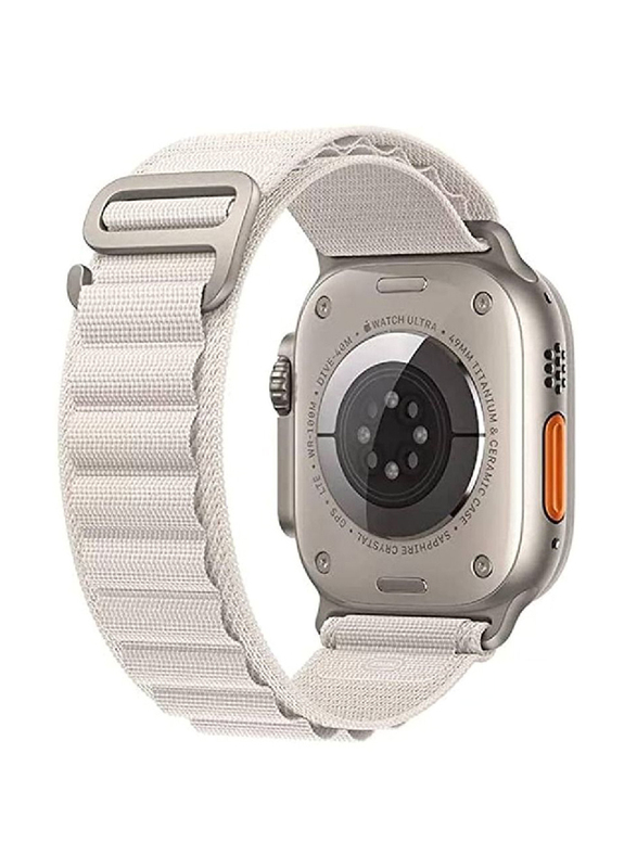 Zoomee Replacement Nylon Loop Strap Compatible with Apple Watch Series 8/8 Ultra, Grey