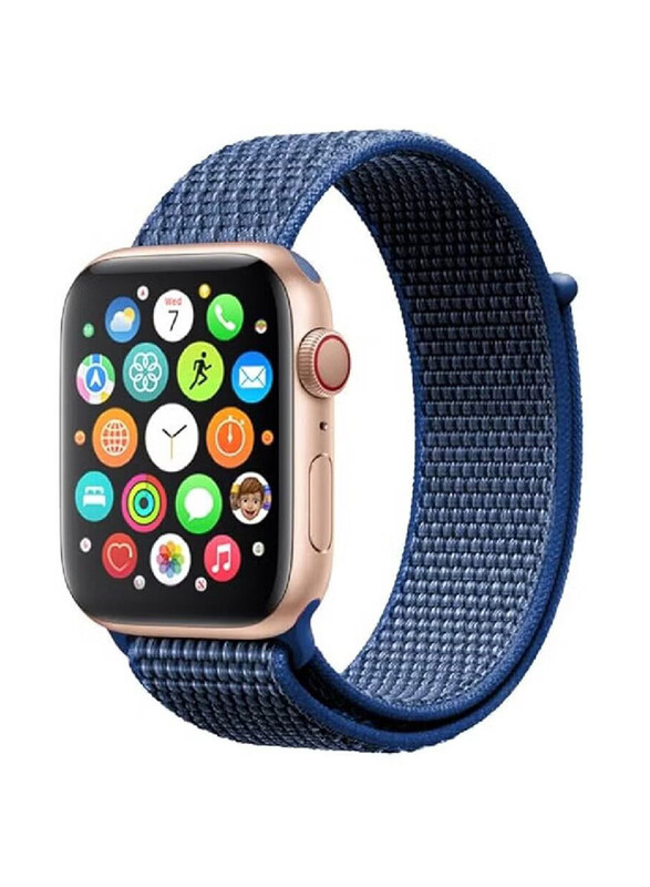 

Gennext Nylon Sport Watch Band for Apple Watch 38mm/40mm/41mm, Apple Watch Series 8/7/SE/6/5/4/3/2/1, Blue