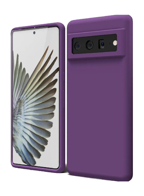 

Gennext Google Pixel 6 Pro Liquid Silicone Mobile Phone Case Cover, Purple