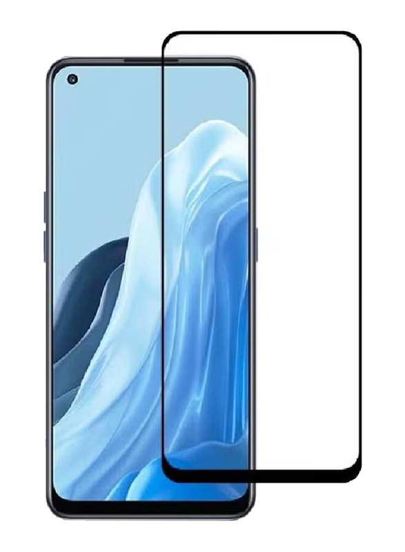 Gennext Oppo Reno8 Z Full Glue Tempered Glass Screen Protector, Clear