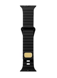 Gennext Replacement Sport Silicone Breathable Design Strap for 42/44/45/49mm, Black