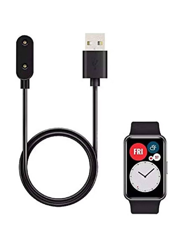 

Gennext USB Charging Cable Cord Base Dock Charger Adapter Stand for Huawei Watch Fit, Fit 2, Huawei Band 6, Huawei Band 7, Huawei Band 8, Black