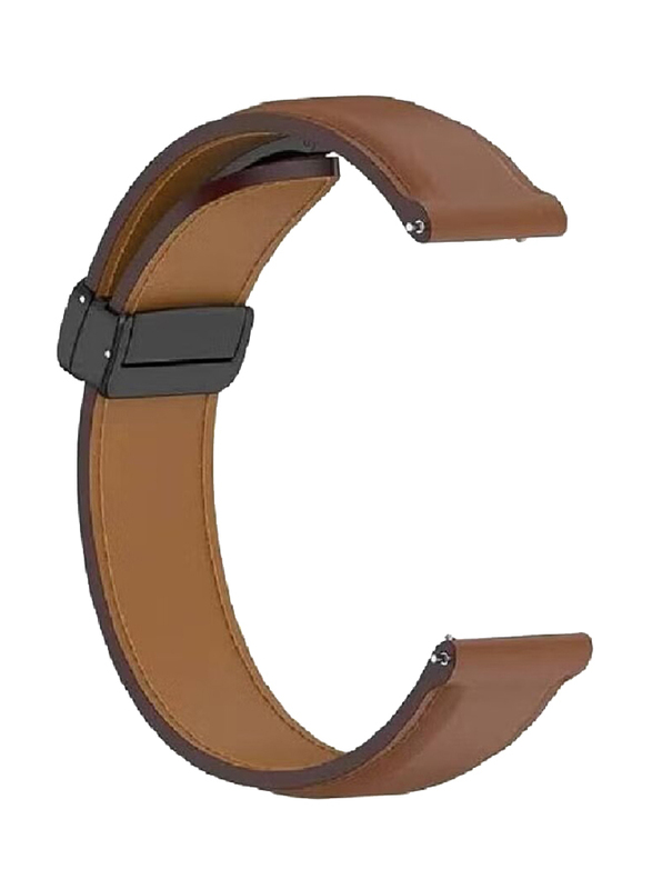 Gennext Replacement Folding Buckle Magnetic Strap For Huawei Watch GT2 Pro/Huawei GT4 46mm/watch 4 Pro/watch 4/watch Ultimate/Huawei GT3 46mm/Watch 3/Watch 3 Pro/GT3 Pro/GT/GT 2, Brown