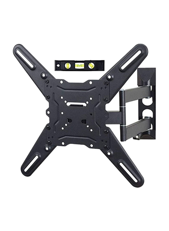 Gennext Full Motion Swing Out Tilt Swivel TV LCD Monitor Wall Mount for Flat Screen TVs 32 to 55-Inch, Black