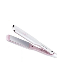 Gennext Best Professional Hair Straightener Ceramic Flat Iron Straightening for Women, 40-59W, Pink/White