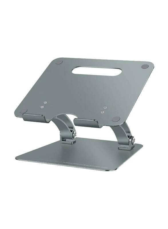 Gennext Adjustable Height Multi-Level Aluminium Laptop Stand, Grey