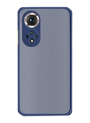 Gennext Huawei Nova 9 Silicone Bumper Shockproof Matte Translucent Back Mobile Phone Case Cover, Blue